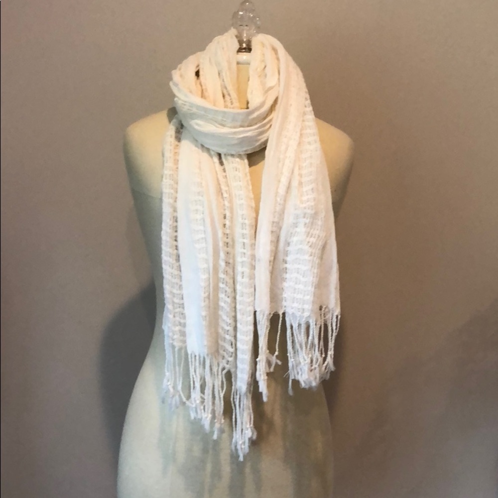 Cream scarf
